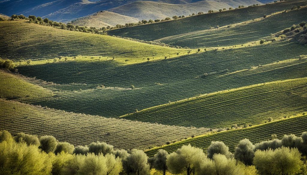 Régions oléicoles d'Espagne