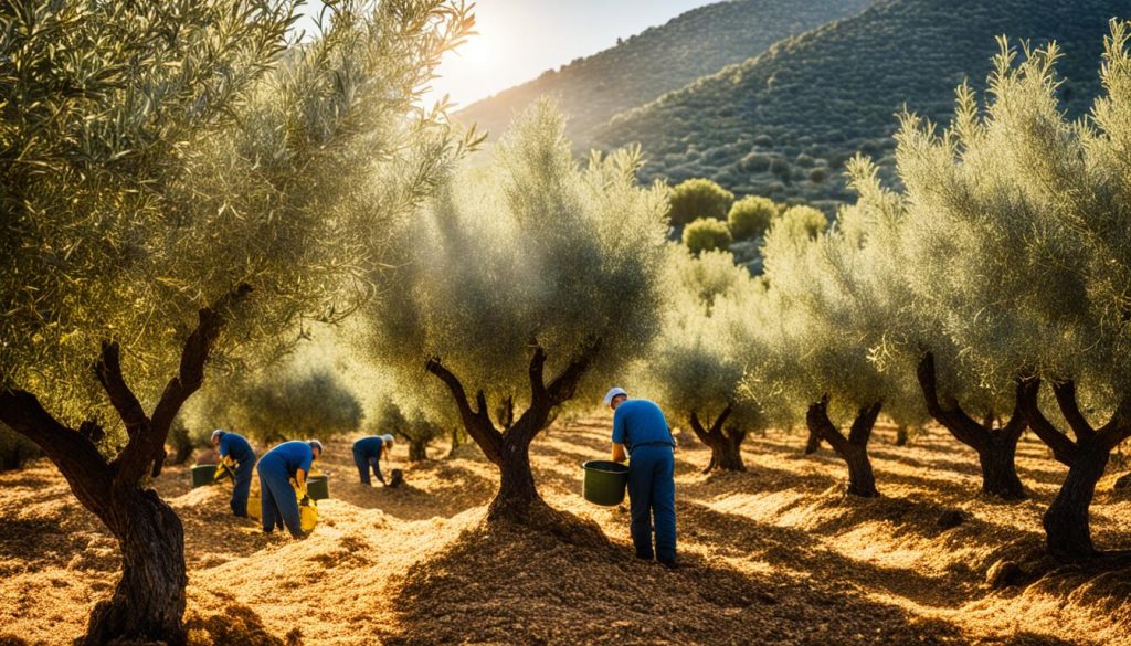 production d'huile d'olive en Espagne
