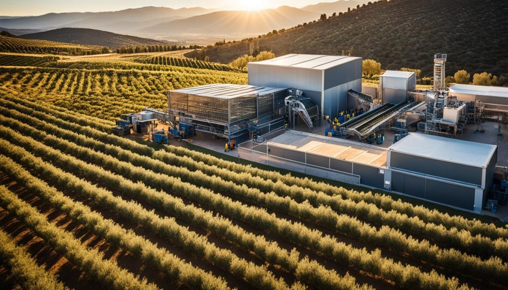 production d'huile d'olive espagnole