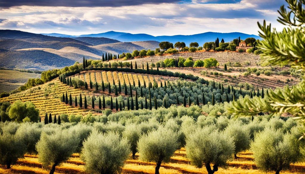 régions oléicoles d'Espagne